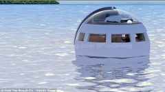 日本豪斯登堡乐园推出漂浮在水上的胶囊旅馆，游客一夜睡醒直接漂